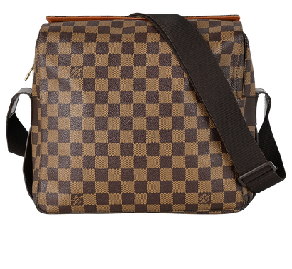 Naviglio Messenger, &pound;495, Handbags, Brown, Canvas, Front view